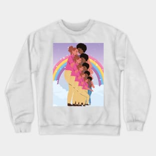 Lesbian Love Pride Rainbow Crewneck Sweatshirt